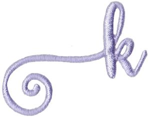 Starstruck Alphabet Left Tail k