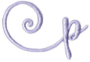 Starstruck Alphabet Left Tail p