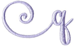 Starstruck Alphabet Left Tail q