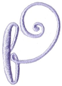 Starstruck Alphabet Right Tail f