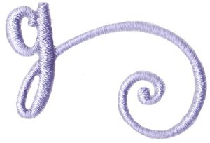 Starstruck Alphabet Right Tail g