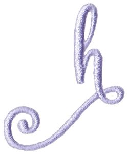 Starstruck Alphabet Right Tail h