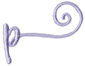 Starstruck Alphabet Right Tail p