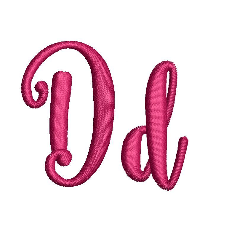 Steelheart Embroidery Font D