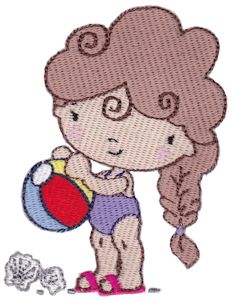 Beach Ball Girl