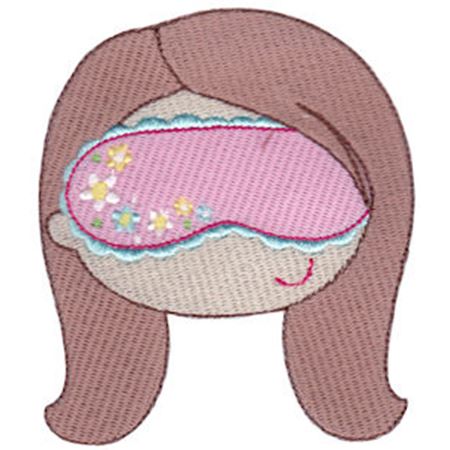 Long Haired Girl and Sleep Mask