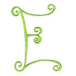 Swirly Alphabet Capital E