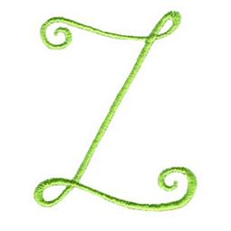 Swirly Alphabet Capital Z