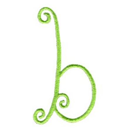 Swirly Alphabet Lower Case b