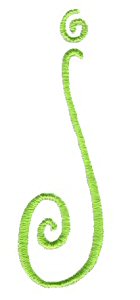 Swirly Alphabet Lower Case j