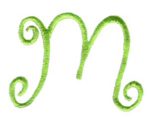 Swirly Alphabet Lower Case m