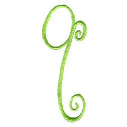 Swirly Alphabet Lower Case q