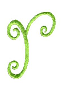 Swirly Alphabet Lower Case r