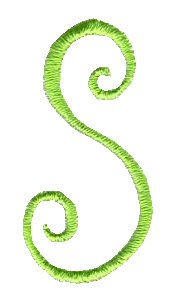 Swirly Alphabet Lower Case s
