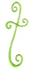 Swirly Alphabet Lower Case t