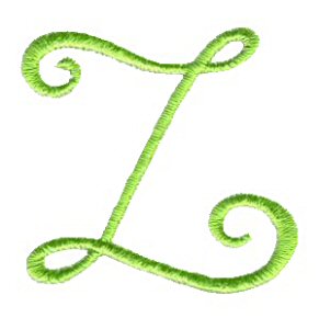 Swirly Alphabet Lower Case z
