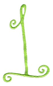 Swirly Alphabet Number 1