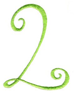 Swirly Alphabet Number 2