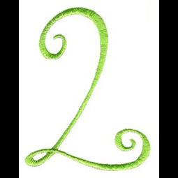 Swirly Alphabet Number 2