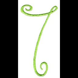 Swirly Alphabet Number 7