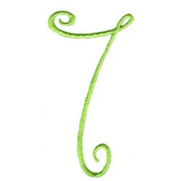 Swirly Alphabet Number 7