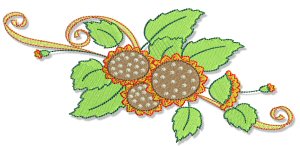 Swirly Autumn 5x7 10