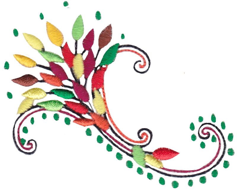 Swirly Autumn Leaves 12