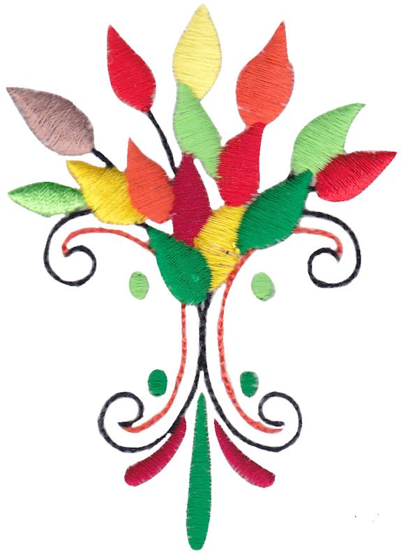 Swirly Autumn Leaves 2