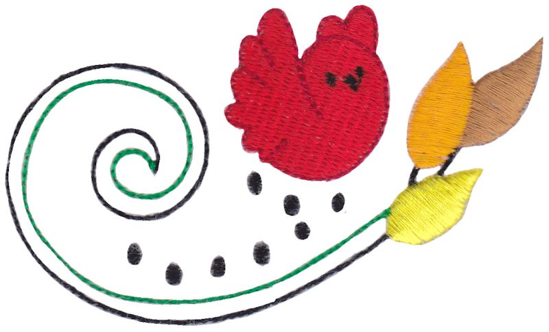 Swirly Autumn Leaves 3