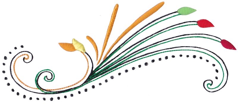 Swirly Autumn Leaves 4