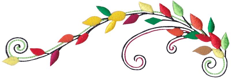 Swirly Autumn Leaves 8