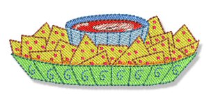 Swirly Chips and Salsa