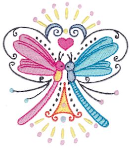 Swirly Dragonflies 2