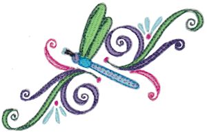 Swirly Dragonflies 3