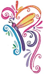 Swirly Dragonflies 6