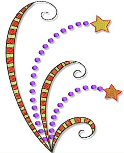 Swirly Halloween Doodads 5x7 14