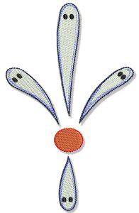 Swirly Halloween Doodads 5x7 7