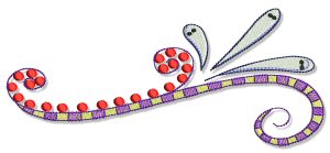 Swirly Halloween Doodads 5x7 9