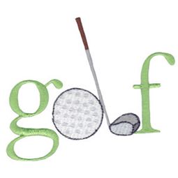 Golf Word Art