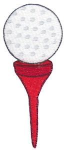 Filled Stitch Golf Tee