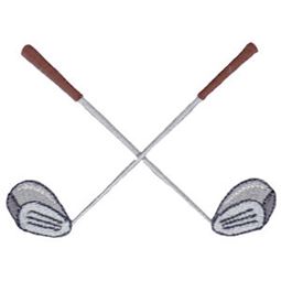 Crossed Golf Clubs