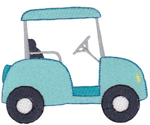 Filled Stitch Mens Golf Cart