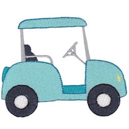 Filled Stitch Mens Golf Cart