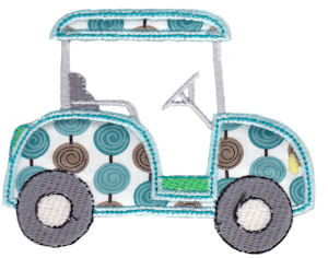 Applique Mens Golf Cart