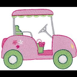 Filled Stitch Ladies Golf Cart