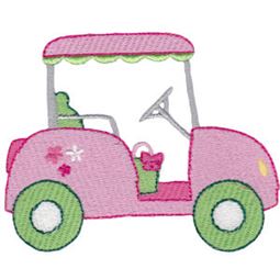 Filled Stitch Ladies Golf Cart