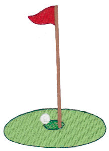 Filled Stitch Golf Green