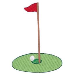 Filled Stitch Golf Green