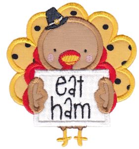 Eat Ham Turkey Applique
