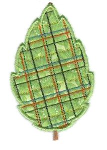 Applique Jagged Leaf